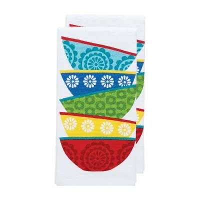 T-Fal Print Dual Dish Stack 2-pc. Kitchen Towel