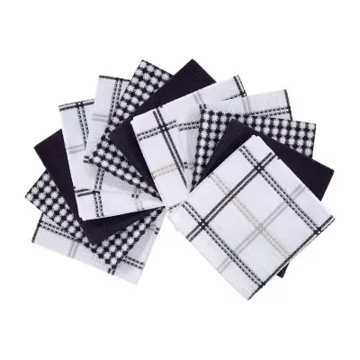 T-Fal Waffle Dc 12pk Neutral Dish Cloths