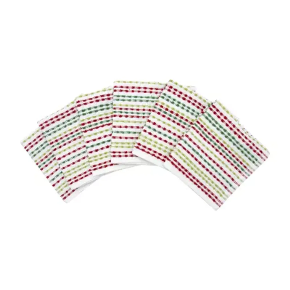 Ritz Pebble Bar Mop Cloth Holiday 6-pc. Dish Cloths