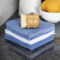 Ritz Stripe Bar Mop Cloth Light 6-pc. Dish Cloths