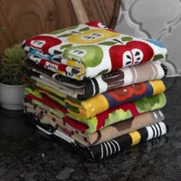 T-Fal Veggies Print Dual Cotton Kitchen Towel Set (Set of 2)