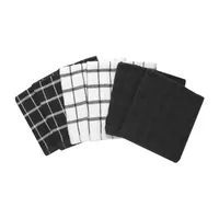 Ritz Terry Check Dc Black 6-pc. Dish Cloths