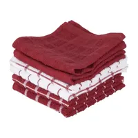 Ritz Terry Check Dc Paprika 6-pc. Dish Cloths