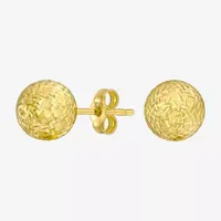 14K Gold 7mm Ball Stud Earrings