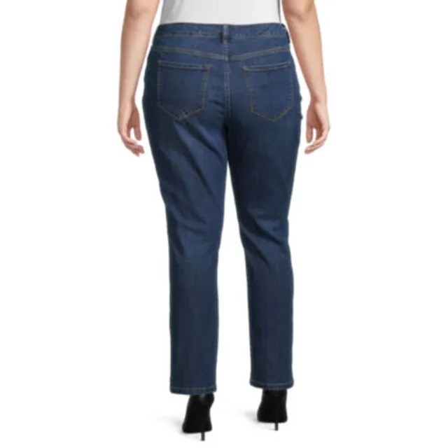 Liz Claiborne Womens Sara Mid Rise Slim Fit, Skinny Leg Jean - JCPenney