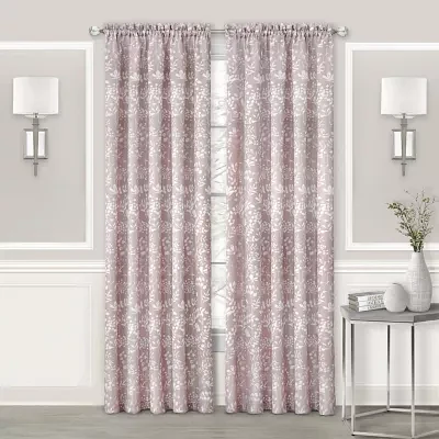 Achim Charlotte Light-Filtering Rod Pocket Single Curtain Panel