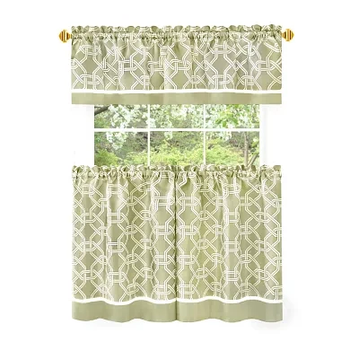 Achim Arlington 3-pc. Rod Pocket Window Tiers