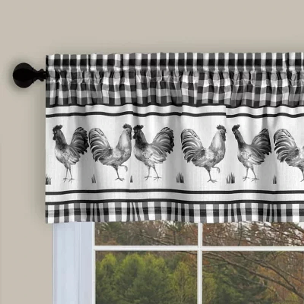 Achim Barnyard 3-pc. Rod Pocket Kitchen Curtain Window Set