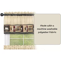 Achim Cozy Cafe 3-pc. Rod Pocket Kitchen Curtains & Drapes Window Sets