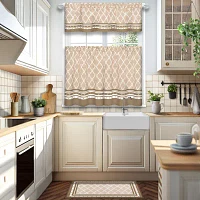 Achim Boho 3-pc. Rod Pocket Kitchen Curtain Window Set