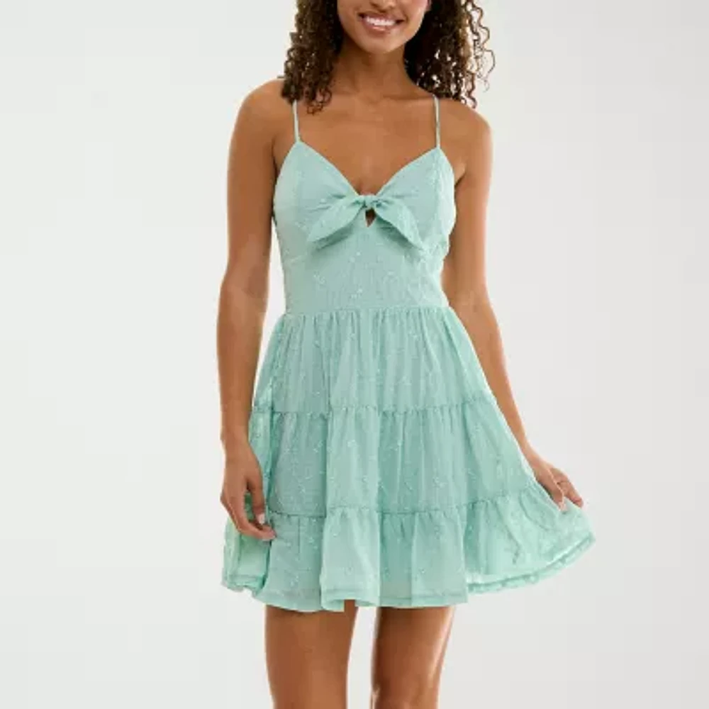 Trixxi Womens Fit + Flare Dress Juniors