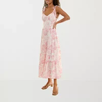 Trixxi Womens Floral Maxi Dress Juniors