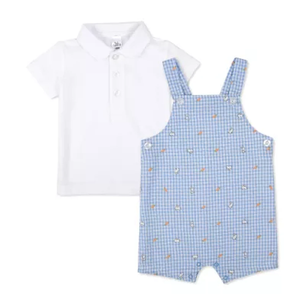 Baby Essentials Boys 2-pc. Shortall Set