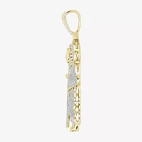 St.Jude" Mens 1/ CT. T.W. Natural White Diamond 10K Gold Pendants