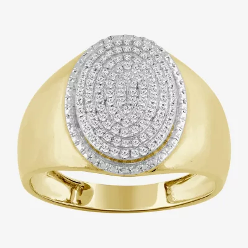 Mens CT. T.W. Natural Diamond 10K Gold Fashion Ring