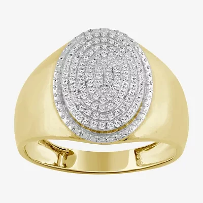 Mens CT. T.W. Natural Diamond 10K Gold Fashion Ring