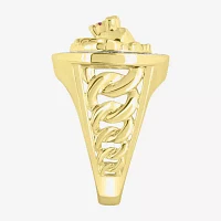 "Lion" Mens 1/4 CT. T.W. Natural White Diamond 10K Gold Fashion Ring