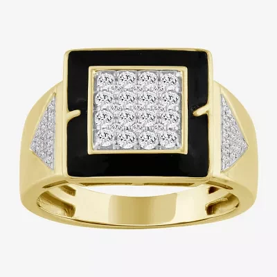 Mens CT. T.W. Natural Diamond 10K Gold Fashion Ring