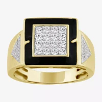 Mens CT. T.W. Natural Diamond 10K Gold Fashion Ring