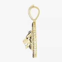 "Lion" Mens 1 1/4 CT. T.W. Natural Brown Diamond 10K Gold Pendants