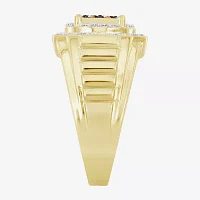 Mens / CT. T.W. Natural Brown Diamond 10K Gold Fashion Ring