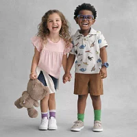 Okie Dokie Toddler & Little Boys Mid Rise Pull-On Short