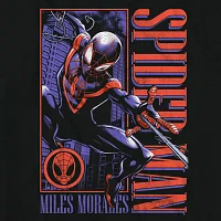 Mens Short Sleeve Miles Morales Graphic T-Shirt