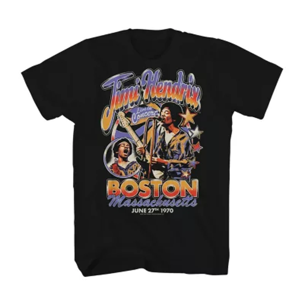 Mens Short Sleeve Jimi Hendrix Graphic T-Shirt