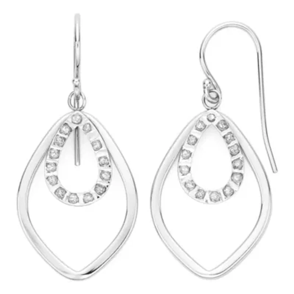 Diamond Fascination™ Sterling Silver Layered Drop Earrings