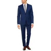 Collection By Michael Strahan Mens Grid Stretch Fabric Slim Fit Suit Jacket