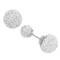 DiamonArt® 1/3 CT. T.W. Lab Created White Cubic Zirconia Sterling Silver 11mm Stud Earrings