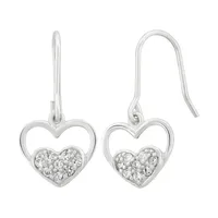 DiamonArt® / CT. T.W. White Cubic Zirconia Sterling Silver Drop Earrings