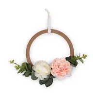 The Peanutshell Farmhouse 2 pc Floral Wall Ring