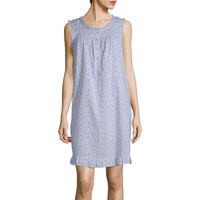 Adonna Ruffle Chemise Womens Sleeveless Scoop Neck Nightgown