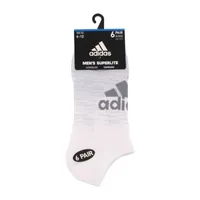 adidas 6 Pair No Show Socks Mens