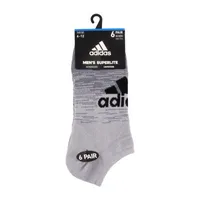 adidas 6 Pair No Show Socks Mens