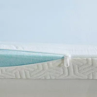 Sleep Philosophy 2" Gel Memory Foam Mattress Topper with 3M Cover