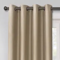 Max Blackout Mystique 100% Grommet Top Single Curtain Panel