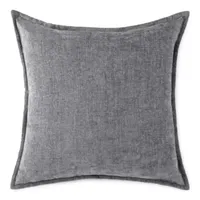 Liz Claiborne Solid Chenille Square Throw Pillow