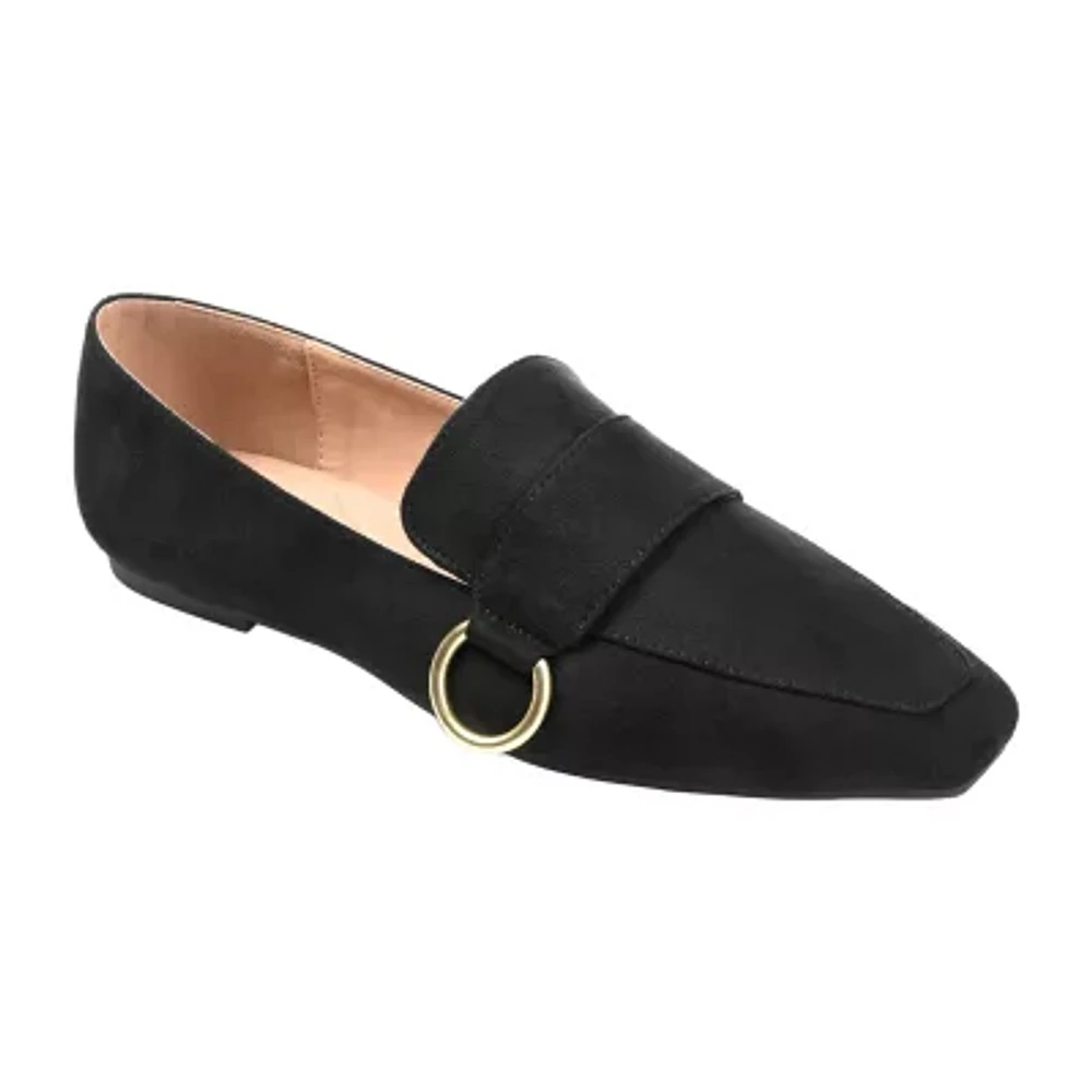 Journee Collection Womens Benntly Square Toe Loafers