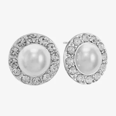 Monet Jewelry Simulated Pearl 16mm Stud Earrings