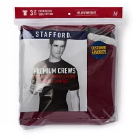 Stafford Heavyweight Mens 3 Pack Short Sleeve Crew Neck T-Shirt