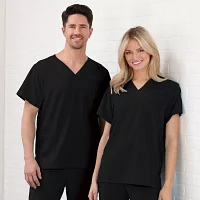 Jockey 2371 Unisex Adult Big V Neck Stretch Fabric Short Sleeve Scrub Top