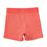 Xersion Little & Big Girls Stretch Fabric Ribbed Pull-On Short