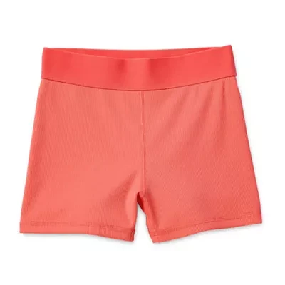 Xersion Little & Big Girls Stretch Fabric Ribbed Pull-On Short