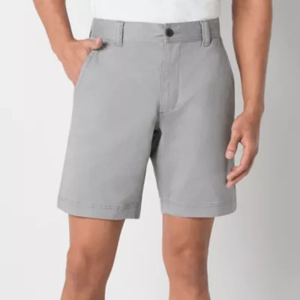 St. John's Bay Comfort Stretch 9" Mens Stretch Fabric Chino Short