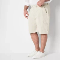 St. John's Bay Stretch Fabric Comfort Waist 10" Mens Big and Tall Stretch Fabric Cargo Short