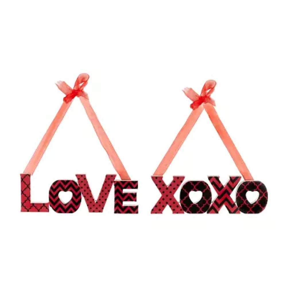 Northlight Love And Xoxo 2-pc. Wall Decal