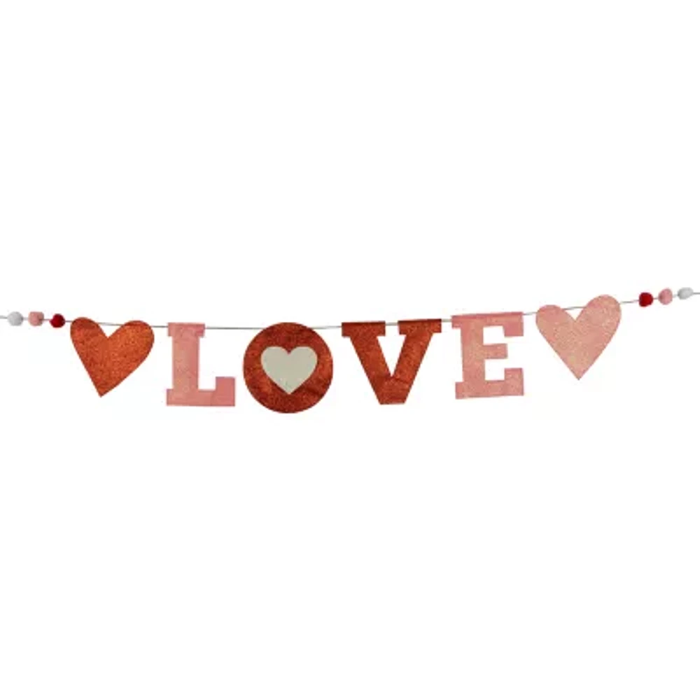 Northlight Glittered Love Wall Sign