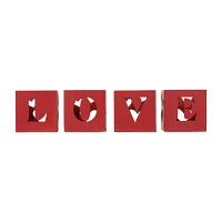 Northlight Love Blocks 4-pc. Valentines Day Gnome